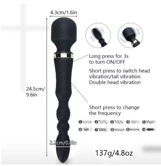Vibromasseur Double Tête