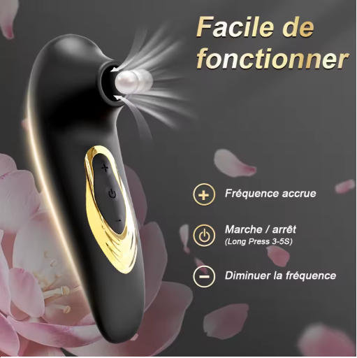 Suceur clitoridien, stimulateur intime avec 10 modes de succion, étanche et rechargeable USB, jouet érotique pour femmes