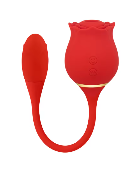 Stimulateur Clitoridien Rose 2 en 1 Suceur & Vibromasseur, 20 Modes Intenses