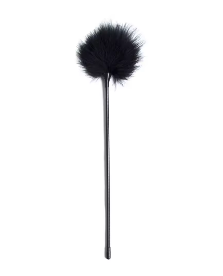 Plumeau caresse noir Accessoire BDSM doux et sensuel