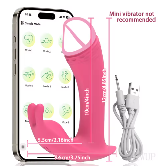 Vibromasseur connecté Bluetooth Plaisir à distance & contrôle via application